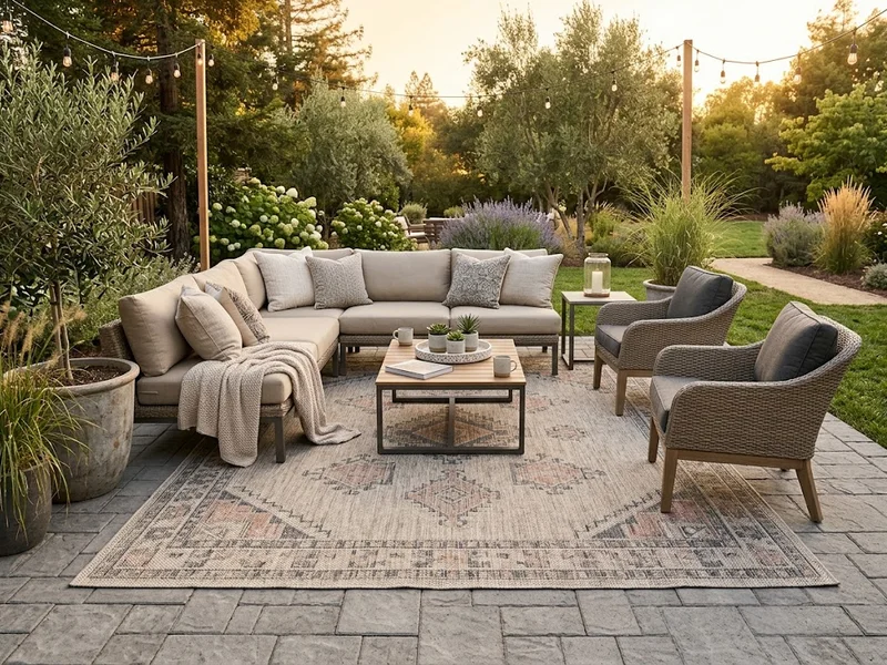 Cozy Outdoor Rug Lounge