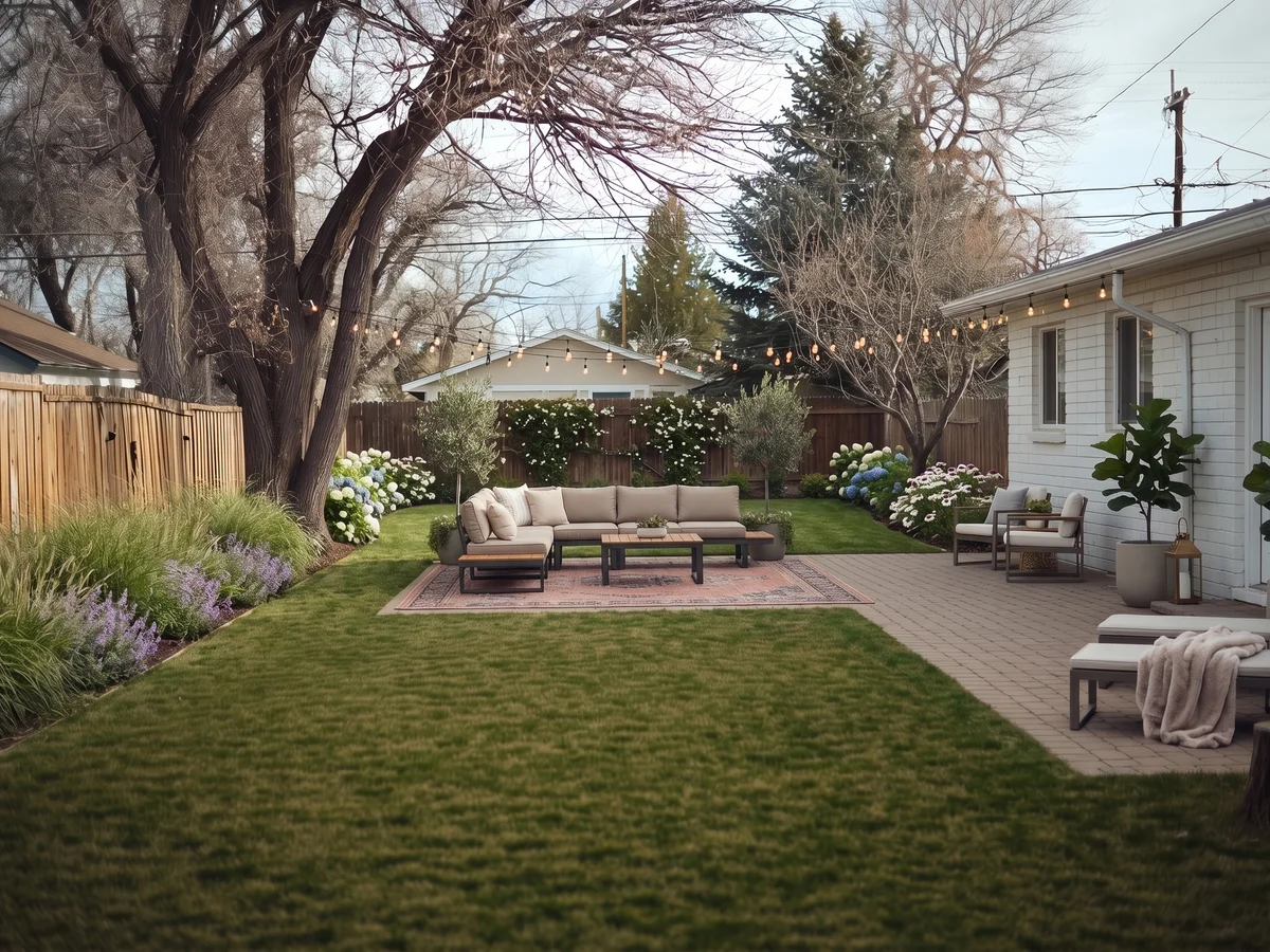 Cozy Outdoor Rug Lounge transformation example 1