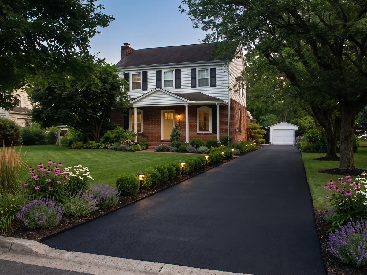 Fresh Asphalt Driveway transformation example 1