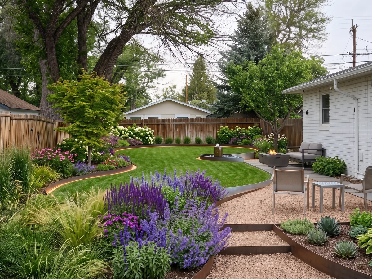Steel Garden Edging transformation example 1