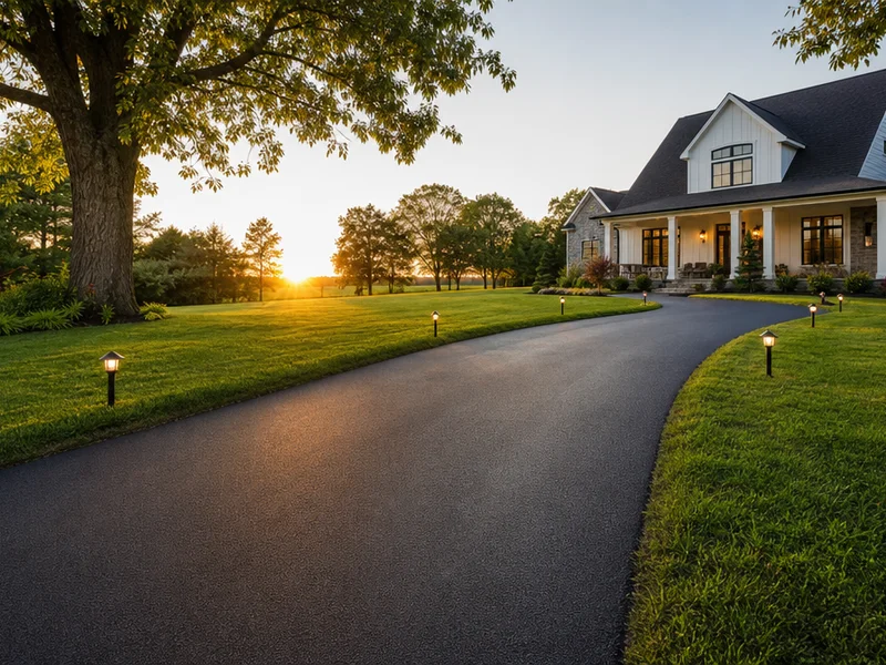 Fresh Asphalt Driveway
